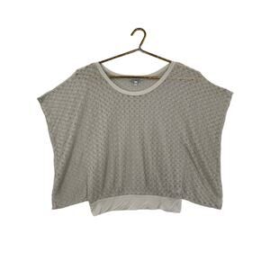 Express Crocheted Cream Batwing Top, Size‎ S - Preowned